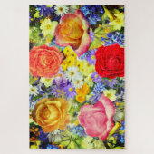 Rosen-und Frühlings-Blumen-Puzzle Puzzle (Vertikal)