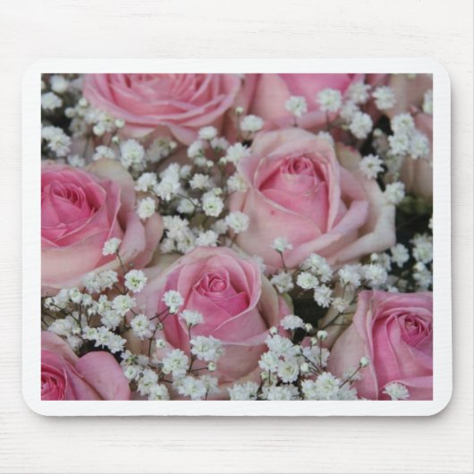 Rosen und Gips von Therosegarden Mousepad (Vorne)