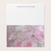 Rosen und Gipskräuter in weichrosa Farbe (Außenseite Aufgefaltet)