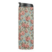 Rosen und Glockenblumen Thermosbecher (Nach rechts gedreht)