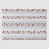 Rosen und Hochzeitsränder in Rosa Seidenpapier (Vorderseite)