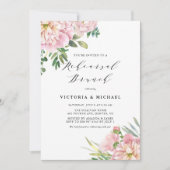 Rosen und Hydrangeas Probe Brunch Einladung (Vorderseite)