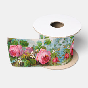ROSEN UND JASMINEN, BLUMENPracht NATURLIEBHABER  S Satinband