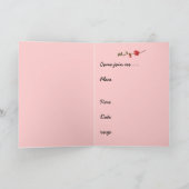 Rosen und Kuchen-Einladungs-Karte Einladung (Innenseite)