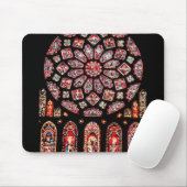 Rosen- und Lanzettenfenster von der Nordwand Mousepad (Mit Mouse)
