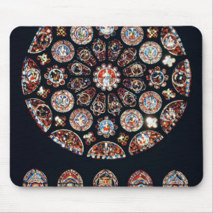 Rosen- und Lanzettenfenster von der Südwand Mousepad