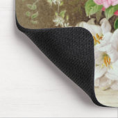 Rosen und Lilien Mousepad (Ecke)