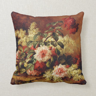 Rosen und Mahagoni Fine Art Kissen