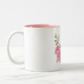 Rosen und Milchnamen in englischer und hebräischer Zweifarbige Tasse (Links)