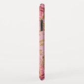 Rosen und Monogramm für den Blumenpinsel Case-Mate iPhone Hülle (Hinten/Rechts)