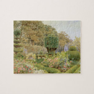 Rosen und Nelken von Elgood, Vintage Englischer Ga Puzzle