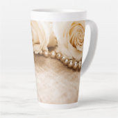 Rosen und Perlen Milchtasse (Rechte Ecke)