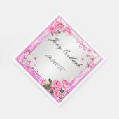 Rosen und Perlen Papier Napkins Serviette (Ecke)