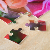 Rosen und Pfirsichställe Bouquet Puzzle (Seite)