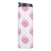 Rosen und Polka Thermosbecher (Nach rechts gedreht)