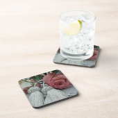 Rosen und Quasten-Untersetzer Getränkeuntersetzer (Rechte Seite)