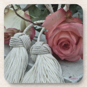 Rosen und Quasten-Untersetzer Getränkeuntersetzer (Vorderseite)