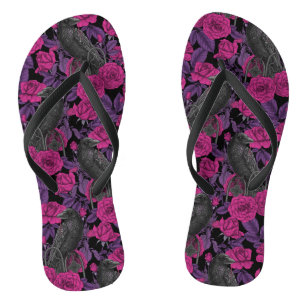 Rosen und Rosen Badesandalen