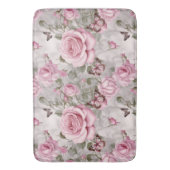 Rosen und Schmetterlinge Wasserfarbe Badematte (Vorderseite Vertikal)