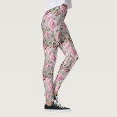 Rosen und Schmetterlinge Wasserfarbe Leggings (Rechts)