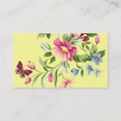 ROSEN-UND SCHMETTERLINGS-GESCHÄFTS-KARTEN VISITENKARTE (Rückseite)