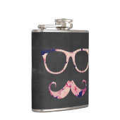 Rosen und Schnurrbart Flachmann (Rechts)