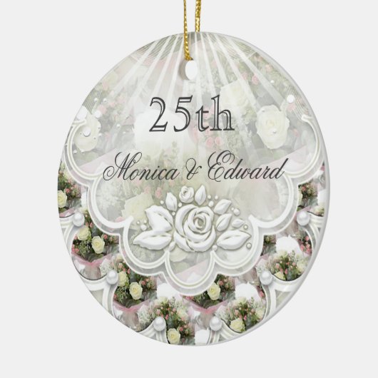 Rosen und Spitzee 25. Keramikornament (Links)