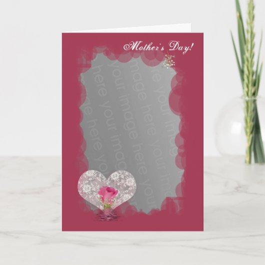 Rosen- und Spitzeherz! Karte (Vorderseite)