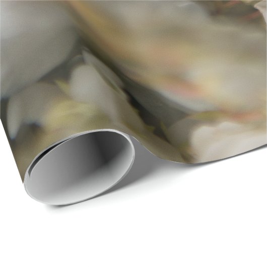 Rosen und Trauringe Geschenkpapier (Rolleneckpunkt)