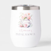 Rosen und Vintages Teekessel-Brautparty (Vorderseite)