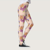 Rosen und Violetten Shabby Aquarell Leggings (Rechts)