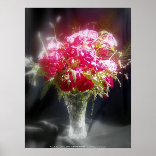 Rosen und Wildblumen Poster