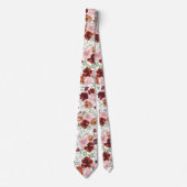 Rosen und Zimt Blume Floral Neck Tie Krawatte (Vorderseite)