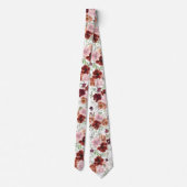 Rosen und Zimt Blume Floral Neck Tie Krawatte (Rückseite)