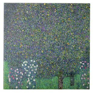 Rosen unter den Bäumen, c.1905 Fliese