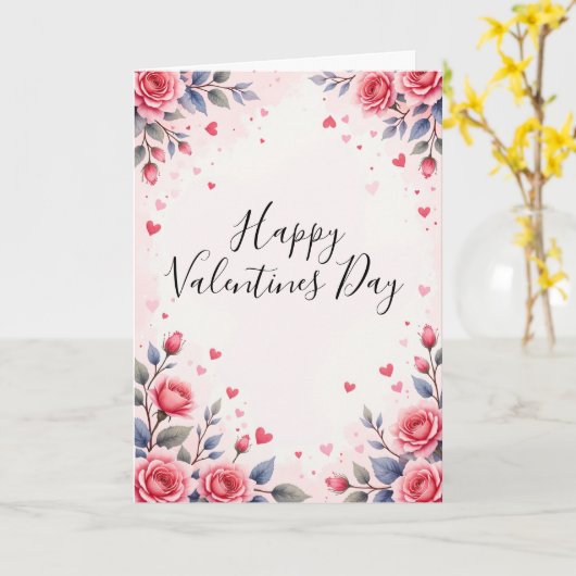 Rosen Valentinstagskarte Karte (Gelbe Blume)