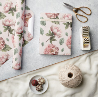 Rosen-Vintage-Geschenkpapier Geschenkverpackung Geschenkpapier