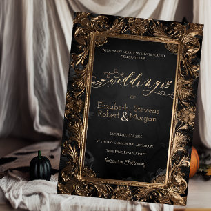 Rosen Vintage Rahmen Gothic Hochzeit Einladung