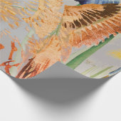 ROSEN-VOGEL BUTTERFLIIES Verpackungs-Papier Geschenkpapier (Ecke)