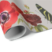 ROSEN-VOGEL BUTTERFLIIES Verpackungs-Papier Geschenkpapier (Rolleneckpunkt)