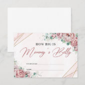 Rosen von Boho rot Rosen Wie groß ist der Bauch de Begleitkarte (Vorne/Hinten)