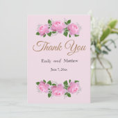 Rosen von Fragrande, Hochzeit Danke, Dankeskarte (Stehend Vorderseite)