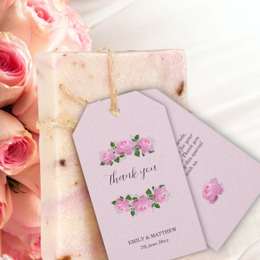 Rosen von Fragrande, Hochzeit Danke, Geschenkanhänger