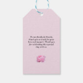 Rosen von Fragrande, Hochzeit Danke, Geschenkanhänger (Rückseite)