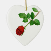 Rosen-Weihnachtsverzierung Keramik Ornament (Rechts)