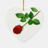 Rosen-Weihnachtsverzierung Keramik Ornament (Hinten)