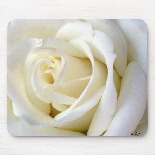 Rosen-Weiß Mousepad (Vorne)