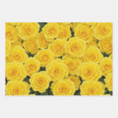 Rosen, weiß, rosa und gelb geschenkpapier set (Vorderseite 3)