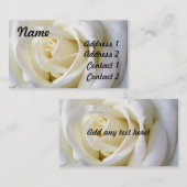 Rosen-Weiß, Visitenkarte (Vorne/Hinten)