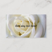 Rosen-Weiß, Visitenkarte (Rückseite)